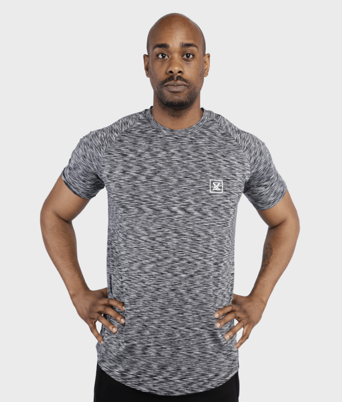 Elite T-Shirt [Black/White Fuzion] - VXS GYM WEAR