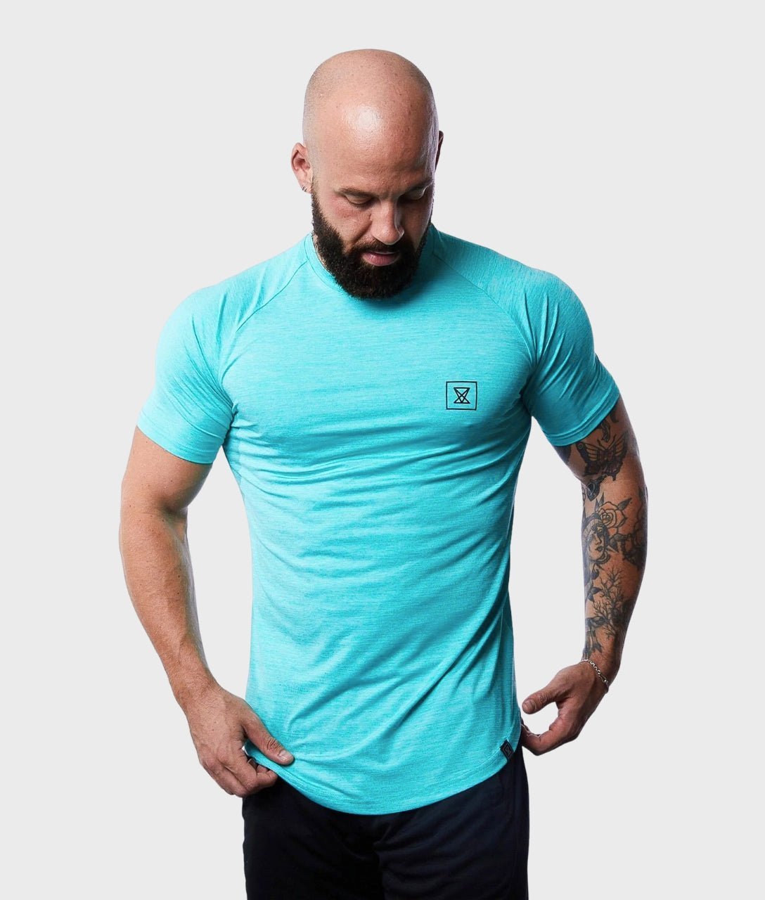 Elite T-Shirt [Aqua] - VXS GYM WEAR