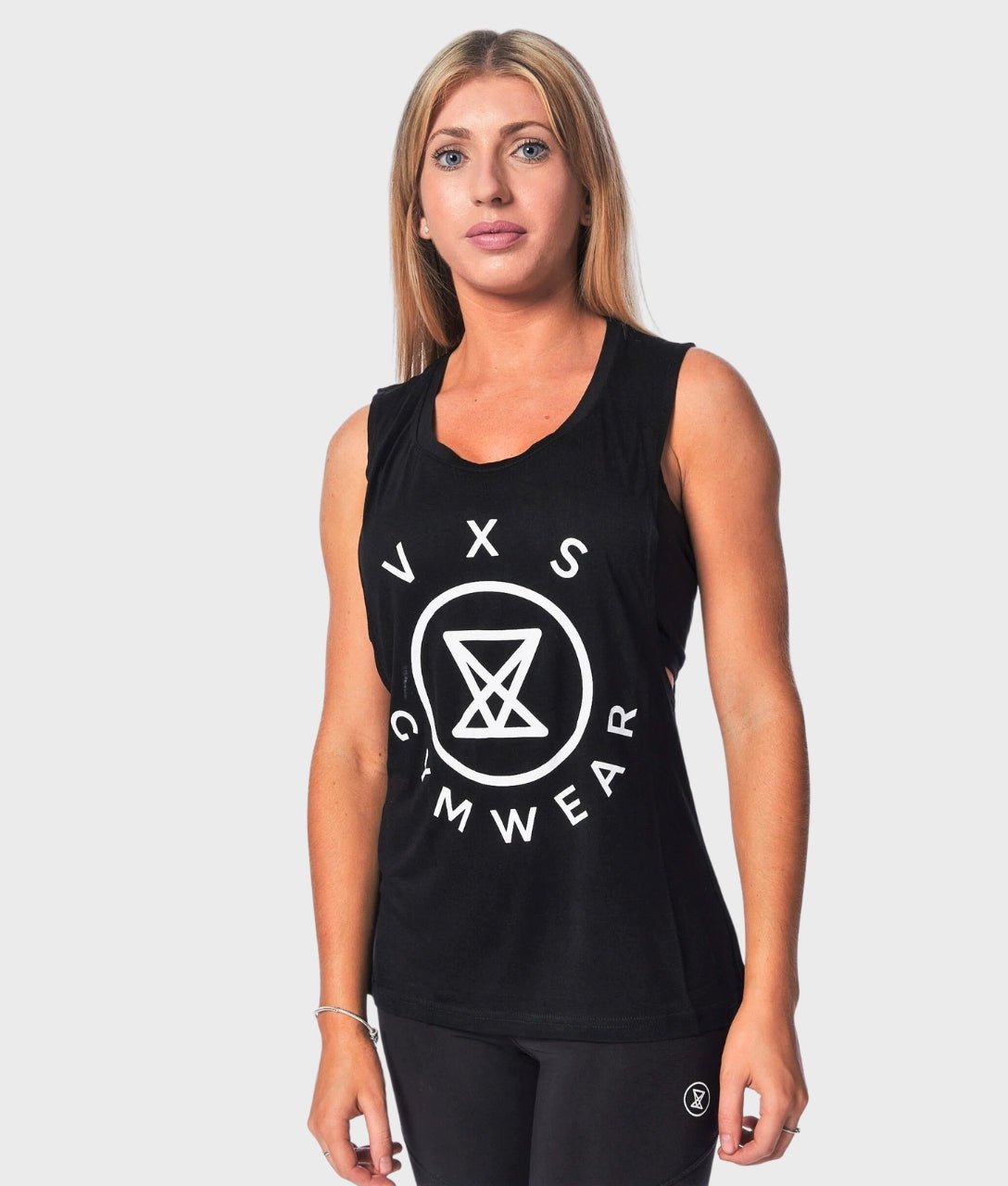 Logo Sleeveless [Black] - VXS GYM WEAR