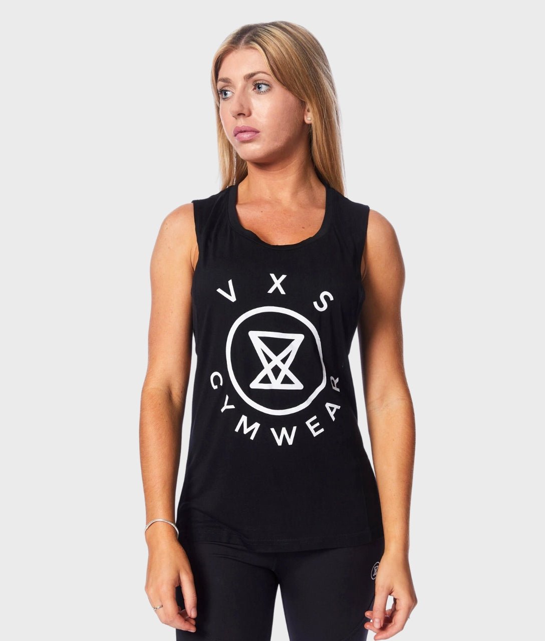 Logo Sleeveless [Black] - VXS GYM WEAR