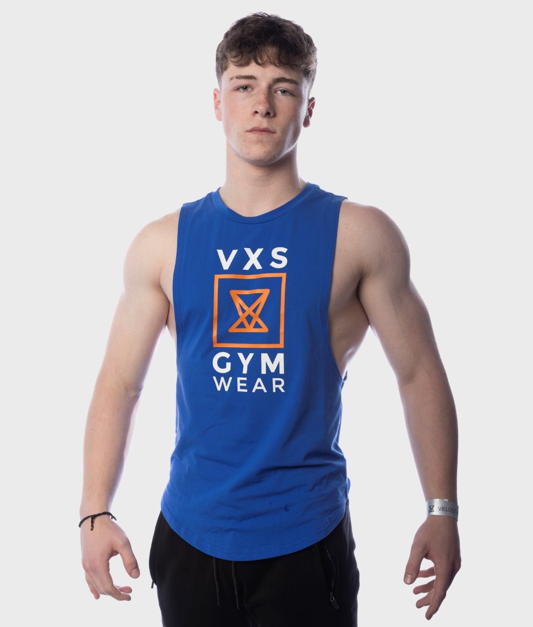 LOGO Sleeveless [Blue] - VXS GYM WEAR